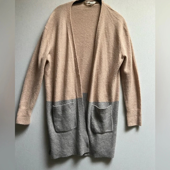 Madewell  Kent Colorblock Cardigan Oversized Sweater In Coziest Yarn Sz XS - Picture 1 of 11